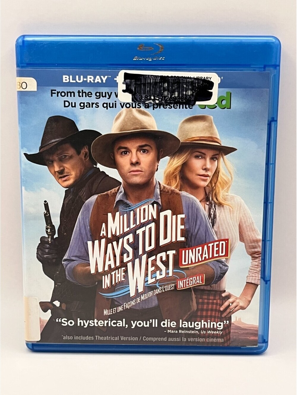 A Million Ways To Die in the West Blu-ray Unrated Seth MacFarlane Comedy